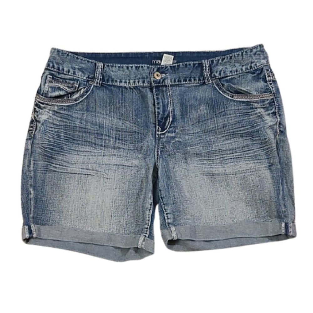 [Maurice] Distressed Fold up Shorts - Size 20